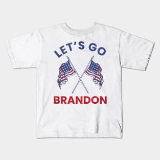 lets go brandon flag Kids T-Shirt